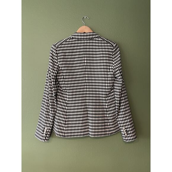 NWT Veronica Beard Cutaway Checkered Dickey Jacket Blazer Size 0 - Picture 8 of 13